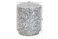 bali & pari Marilla Coastal Black and White Mother of Pearl Capiz Shell Ottoman Footstool