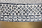 bali & pari Idra Coastal Black and White Mother of Pearl Capiz Shell Coffee Table
