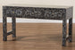 bali & pari Elara Coastal Black and White Mother of Pearl Capiz Shell 3-Drawer Console Table