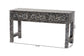 bali & pari Elara Coastal Black and White Mother of Pearl Capiz Shell 3-Drawer Console Table