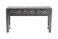 bali & pari Elara Coastal Black and White Mother of Pearl Capiz Shell 3-Drawer Console Table
