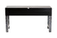 bali & pari Elara Coastal Black and White Mother of Pearl Capiz Shell 3-Drawer Console Table