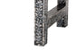 bali & pari Elara Coastal Black and White Mother of Pearl Capiz Shell 3-Drawer Console Table