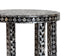 bali & pari Elara Coastal Black and White Mother of Pearl Capiz Shell End Table