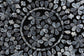 bali & pari Elara Coastal Black and White Mother of Pearl Capiz Shell End Table