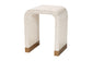 bali & pari Carlyn Coastal Beige and White Mother of Pearl Capiz Shell 3-Piece Accent Table Set