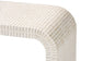 bali & pari Carlyn Coastal Beige and White Mother of Pearl Capiz Shell Console Table