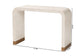 bali & pari Carlyn Coastal Beige and White Mother of Pearl Capiz Shell Console Table