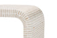bali & pari Carlyn Coastal Beige and White Mother of Pearl Capiz Shell End Table