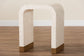 bali & pari Carlyn Coastal Beige and White Mother of Pearl Capiz Shell End Table