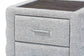 Baxton Studio Cadmus Modern Light Grey Channel-Tufted Fabric 2-Drawer Nightstand