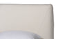 Baxton Studio Vinicio Mid-Century Modern Cream Boucle King 2-Piece Bedroom Set