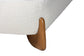 Baxton Studio Vinicio Mid-Century Modern Cream Boucle King 2-Piece Bedroom Set