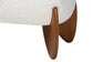 Baxton Studio Vinicio Mid-Century Modern Cream Boucle Accent Bench