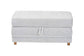 Baxton Studio Sabriel Modern Light Grey Fabric Convertible Sleeper Ottoman