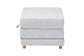 Baxton Studio Sabriel Modern Light Grey Fabric Convertible Sleeper Ottoman