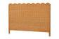 bali & pari Maritza Bohemian Light Honey Scalloped Rattan Pitrit King Standalone Headboard