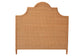 bali & pari Melanie Bohemian Light Honey Rattan King Size Standalone Headboard
