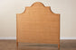 bali & pari Melanie Bohemian Light Honey Rattan King Size Standalone Headboard