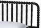 Baxton Studio Lucera Mid-Century Black Twin Size 5-Piece Bobbin Bedroom Set