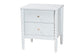Baxton Studio Lucera Mid-Century White Twin Size 3-Piece Bobbin Bedroom Set