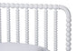 Baxton Studio Lucera Mid-Century White Twin Size 4-Piece Bobbin Bedroom Set