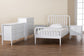 Baxton Studio Lucera Mid-Century White Twin Size 5-Piece Bobbin Bedroom Set