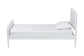 Baxton Studio Lucera Mid-Century White Twin Size Bobbin Bed