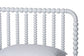 Baxton Studio Lucera Mid-Century White Queen Size Bobbin Bed
