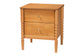 Baxton Studio Lucera Mid-Century Oak Brown Queen Size 4-Piece Bobbin Bedroom Set
