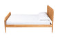 Baxton Studio Lucera Mid-Century Oak Brown Queen Size Bobbin Bed