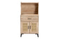 Baxton Studio Pavone Mid-Century Modern Oak Brown Wood Kitchen Cabinet