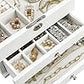 SONGMICS Jow15Wn 3 Tier Jewellery Box