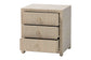 bali & pari Quinn Bohemian Woven Natural Grasscloth 3-Drawer Nightstand