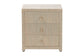 bali & pari Quinn Bohemian Woven Natural Grasscloth 3-Drawer Nightstand