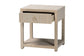 bali & pari Nata Bohemian Woven Natural Grasscloth 1-Drawer Nightstand