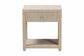 bali & pari Nata Bohemian Woven Natural Grasscloth 1-Drawer Nightstand