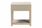 bali & pari Nata Bohemian Woven Natural Grasscloth 1-Drawer Nightstand