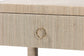 bali & pari Nata Bohemian Woven Natural Grasscloth 1-Drawer Nightstand