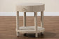 bali & pari Sadia Bohemian Woven Natural Grasscloth 1-Drawer Nightstand