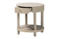 bali & pari Sadia Bohemian Woven Natural Grasscloth 1-Drawer Nightstand