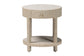 bali & pari Sadia Bohemian Woven Natural Grasscloth 1-Drawer Nightstand