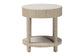 bali & pari Sadia Bohemian Woven Natural Grasscloth 1-Drawer Nightstand