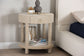 bali & pari Sadia Bohemian Woven Natural Grasscloth 1-Drawer Nightstand