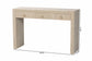 bali & pari Cielo Bohemian Woven Natural Grasscloth 3-Drawer Console Table