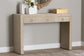 bali & pari Cielo Bohemian Woven Natural Grasscloth 3-Drawer Console Table