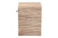 bali & pari Callan Bohemian Woven Natural Grasscloth 1-Drawer Nightstand