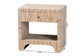 bali & pari Julia Bohemian Woven Natural Grasscloth 1-Drawer Nightstand