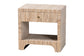 bali & pari Julia Bohemian Woven Natural Grasscloth 1-Drawer Nightstand