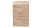 bali & pari Julia Bohemian Woven Natural Grasscloth 1-Drawer Nightstand